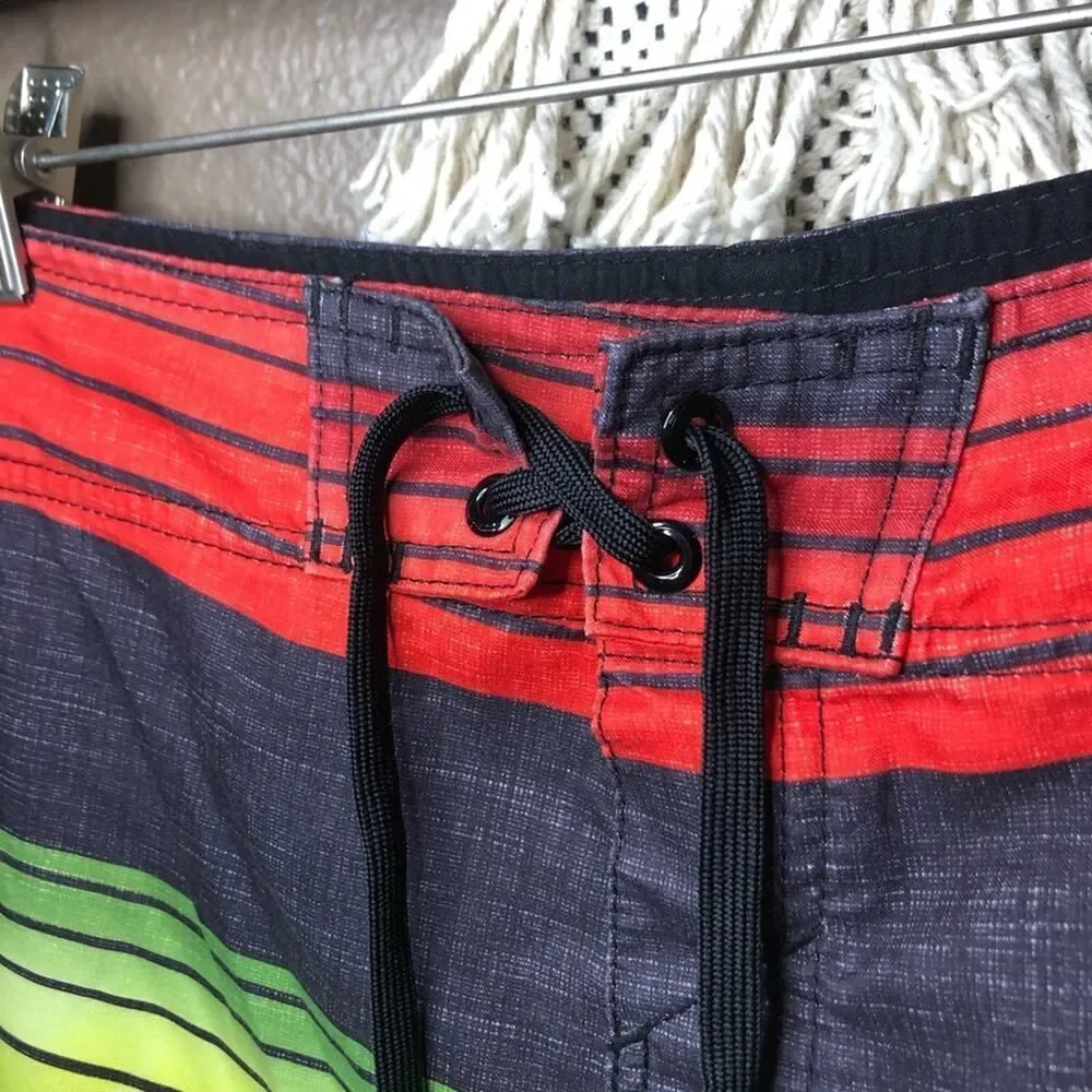 O’Neill Striped Board Shorts Size 29
